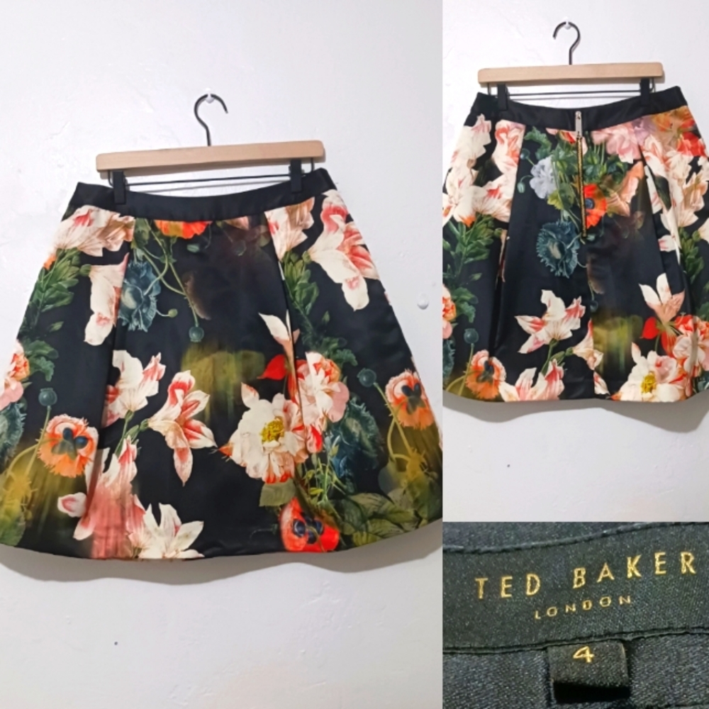 Ted Baker Opulent Bloom knee length skirt  size 4